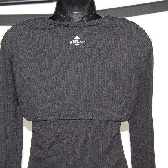 Replay Long Sleeve Cut Out Top. - Picture 6 of 9